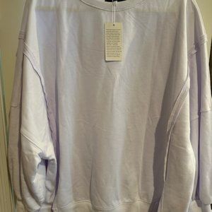 Oversized Split Hem Sweatshirt